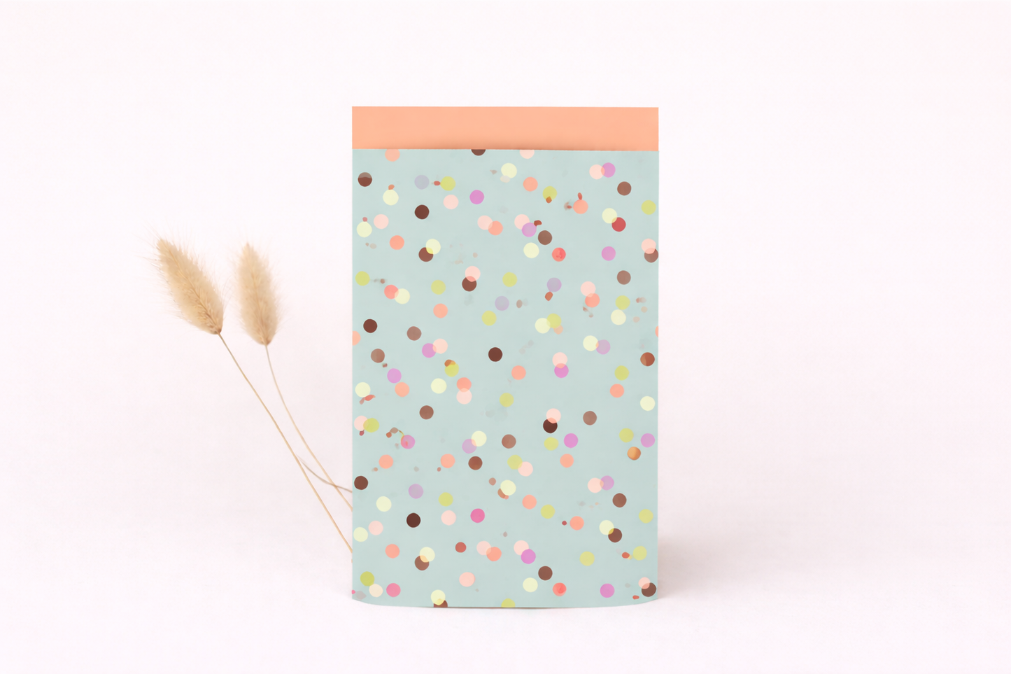 Papier Taschen  • Konfetti türkis•10 Stk