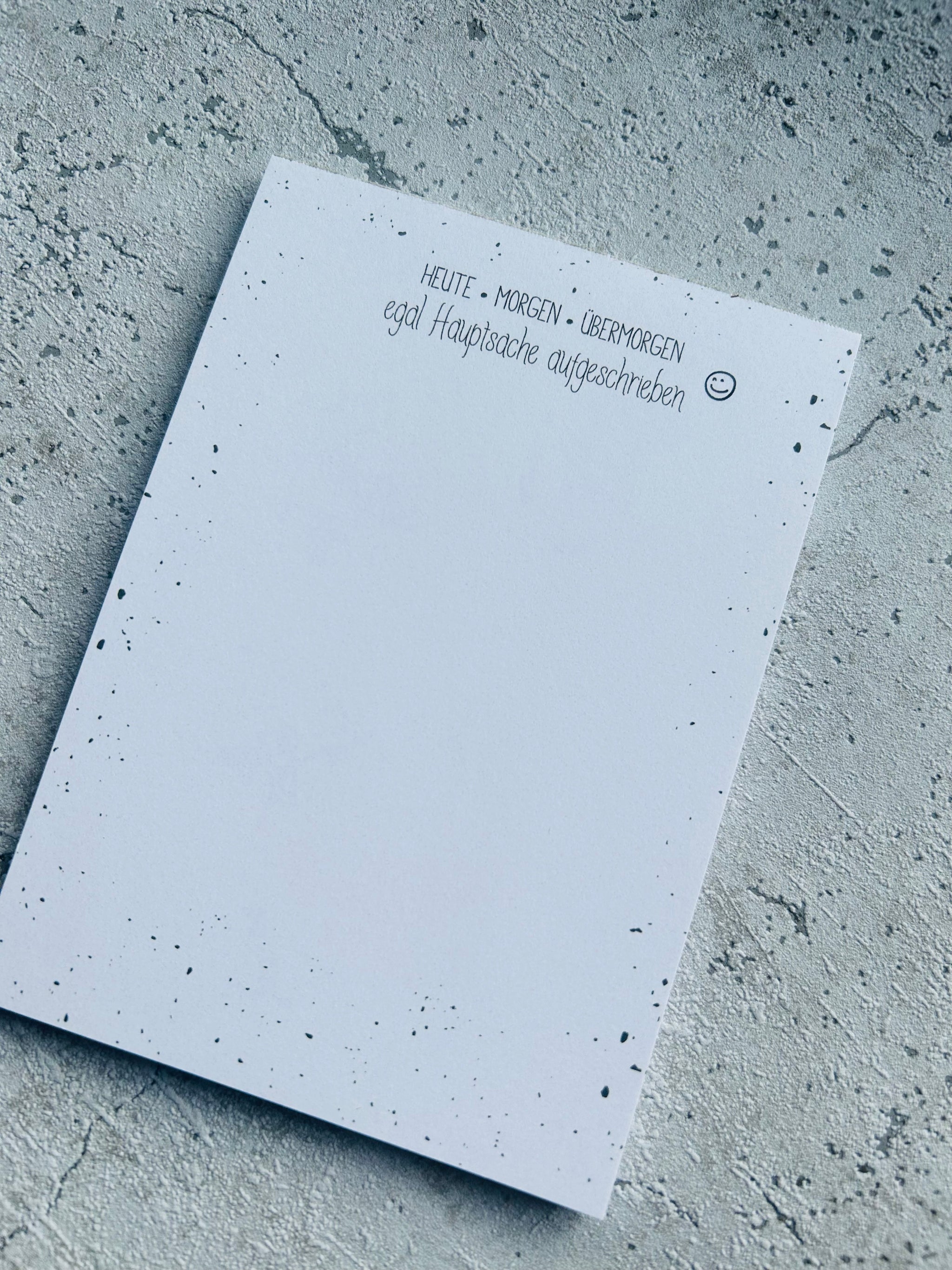 Notizblock • black & white • Eigenproduktion