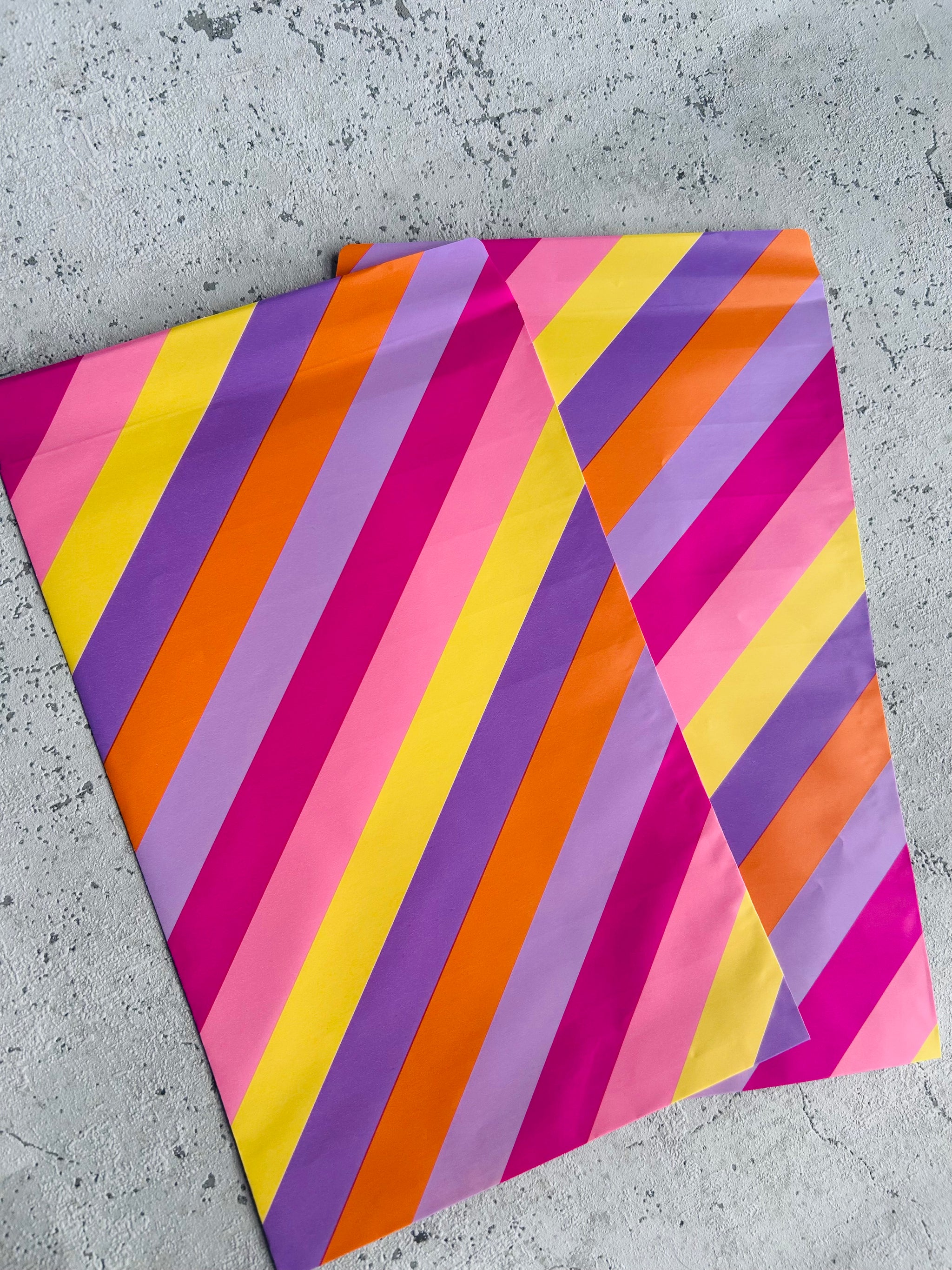 Papier Taschen • STRIPES PINK • 10 Stk