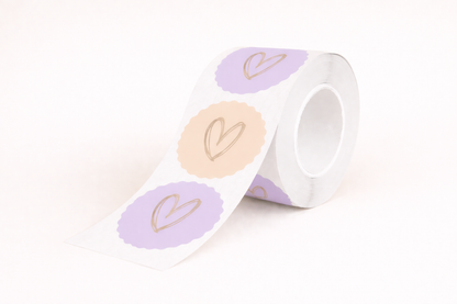 Sticker  • Herzchen gemischt •  10 Stk