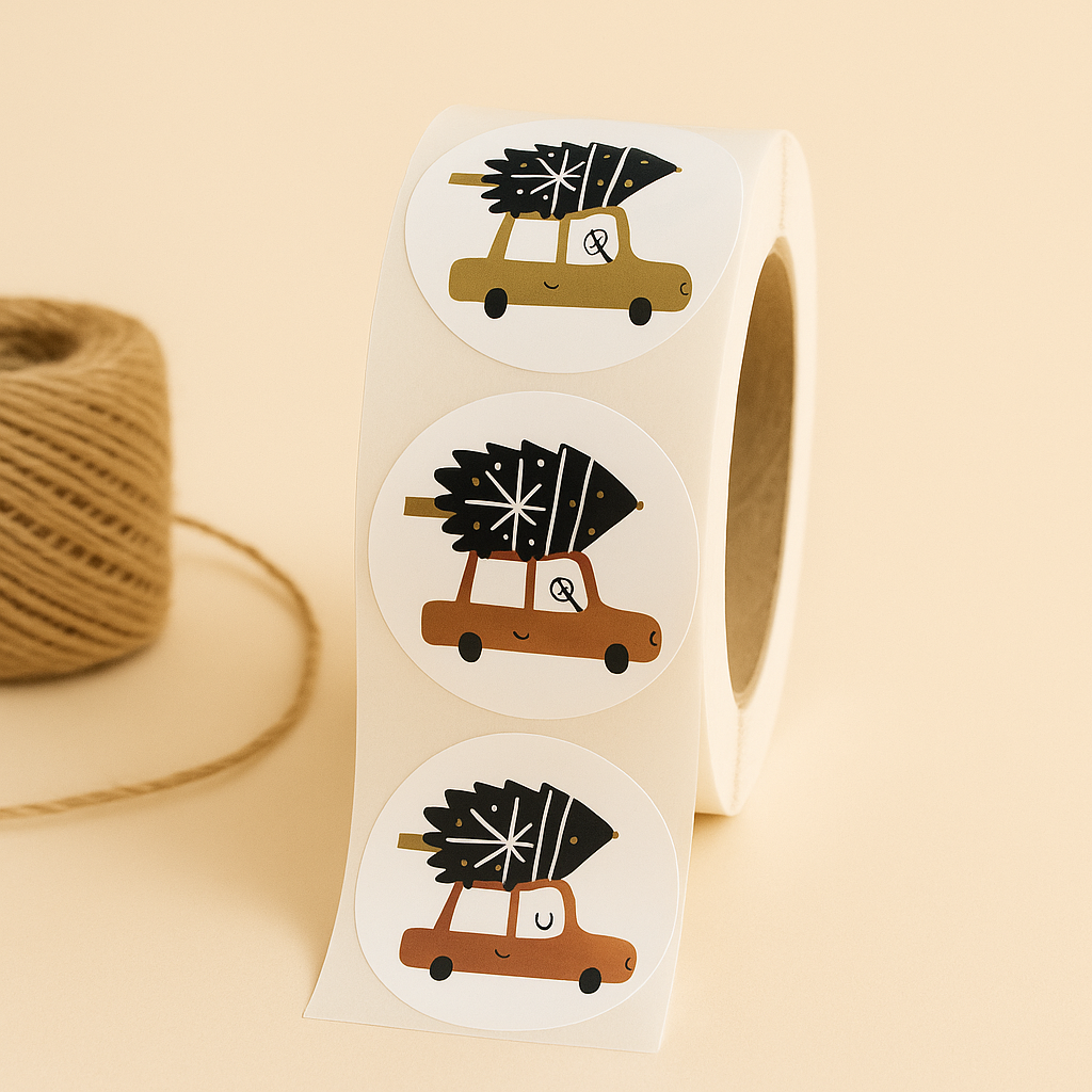 Sticker • Weihnachtsauto• Eigenproduktion 10 Stk