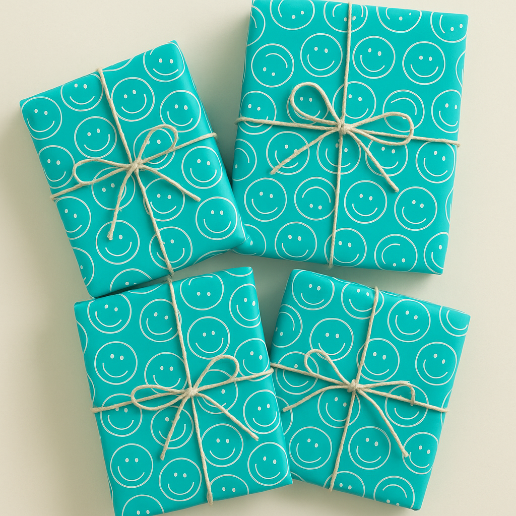 Seidenpapier mit Smileys Mint