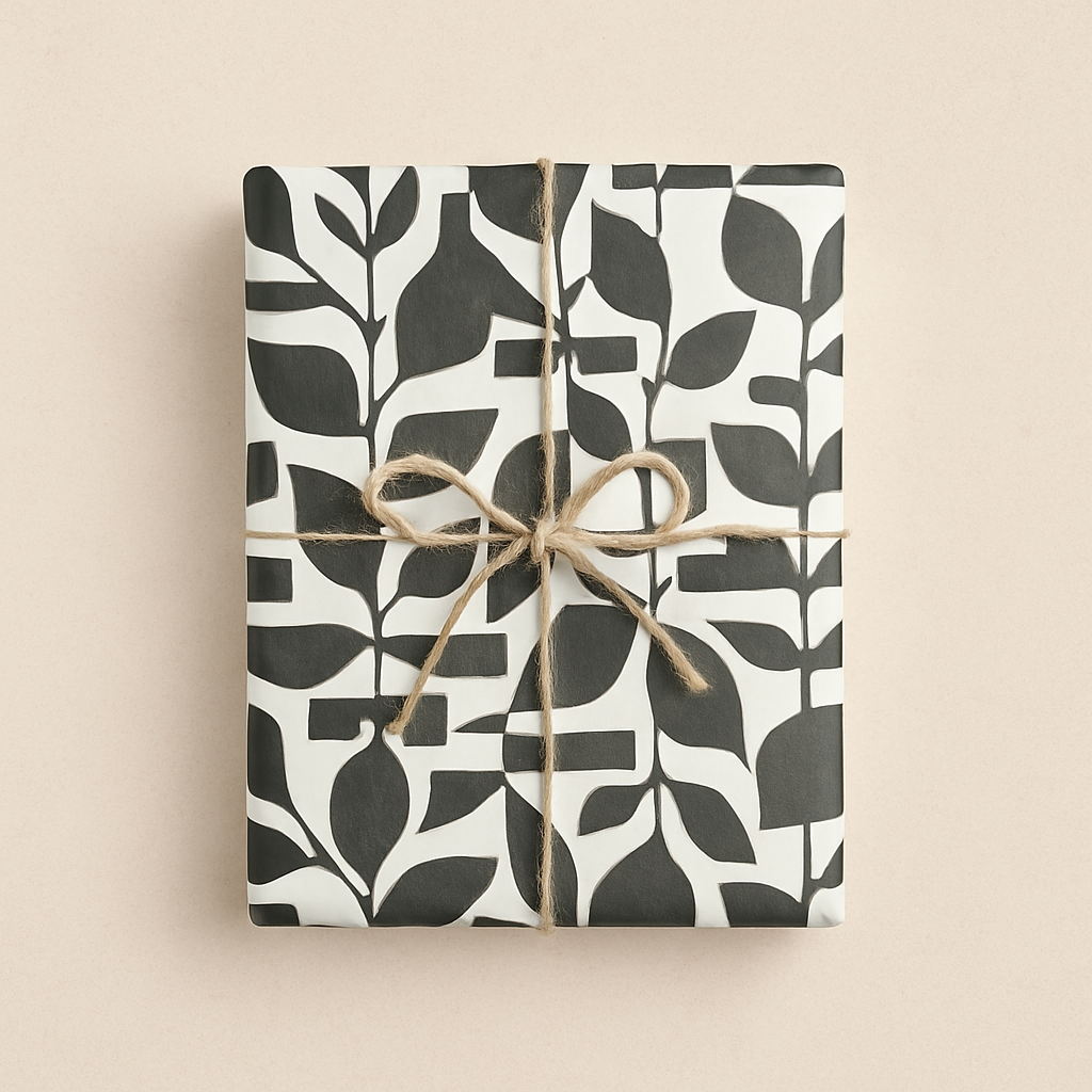 Seidenpapier • Schwarz Weiß • 10 Blatt