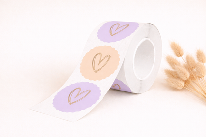 Sticker  • Herzchen gemischt •  10 Stk