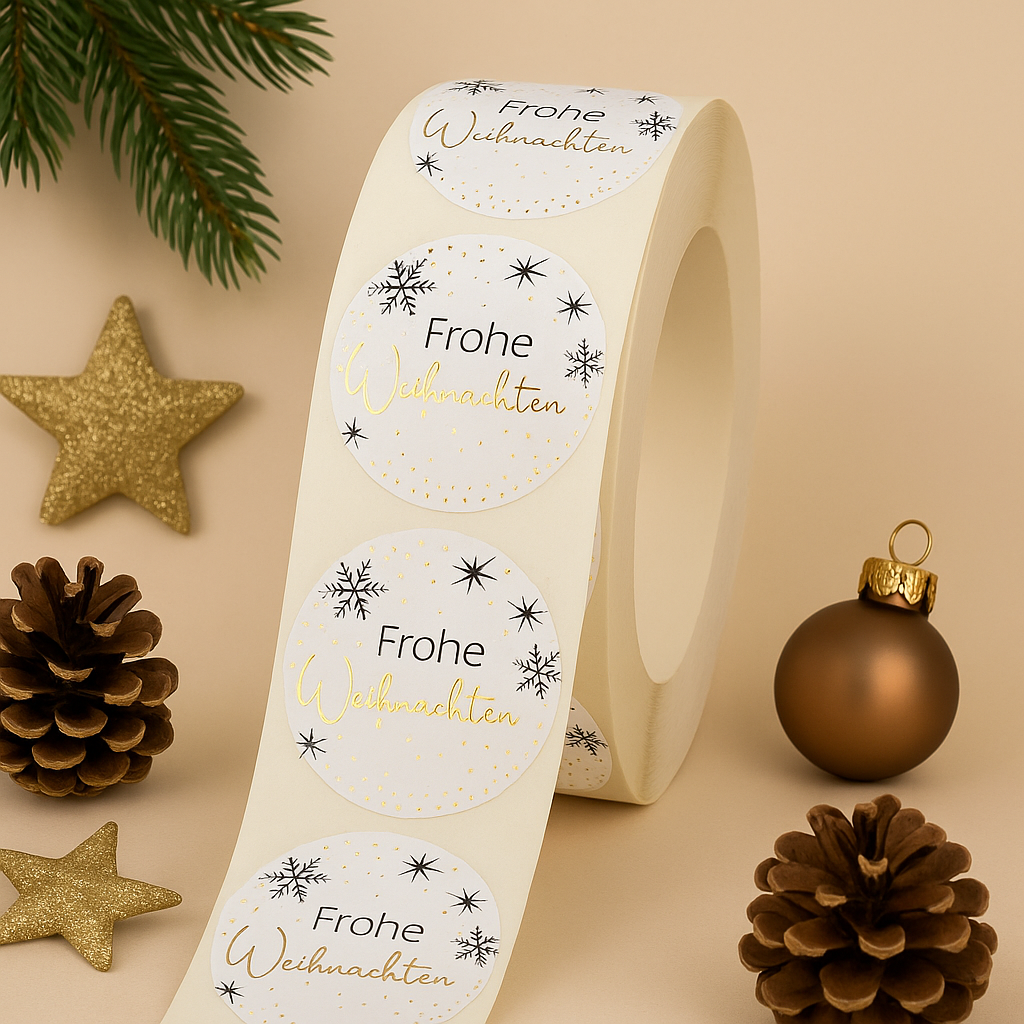 Sticker • Frohe Weihnachten • Eigenproduktion 10 Stk