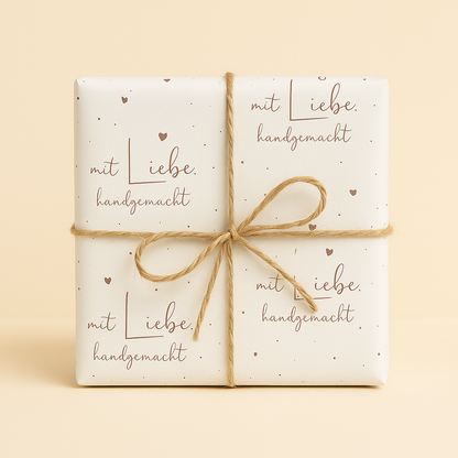 Seidenpapier Mit Liebe handgemacht Eigenproduktion