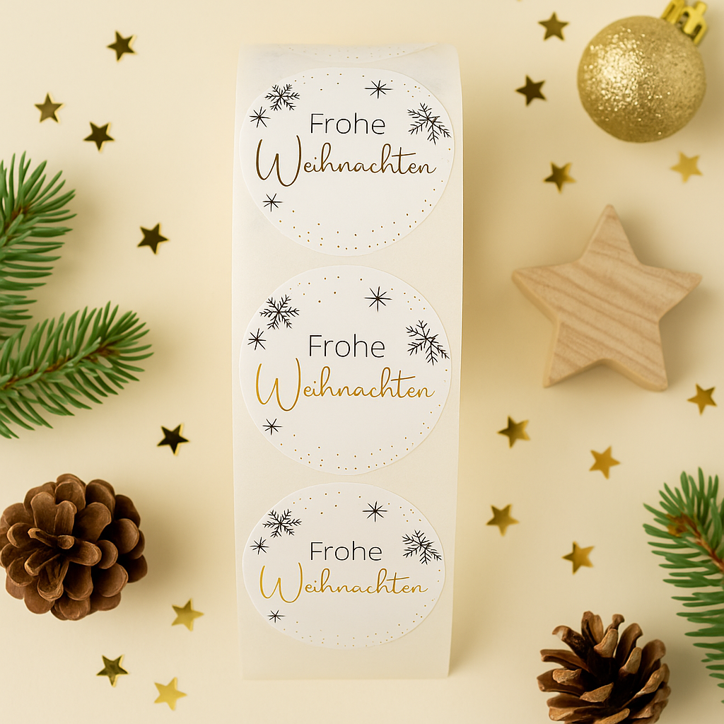 Sticker • Frohe Weihnachten • Eigenproduktion 10 Stk