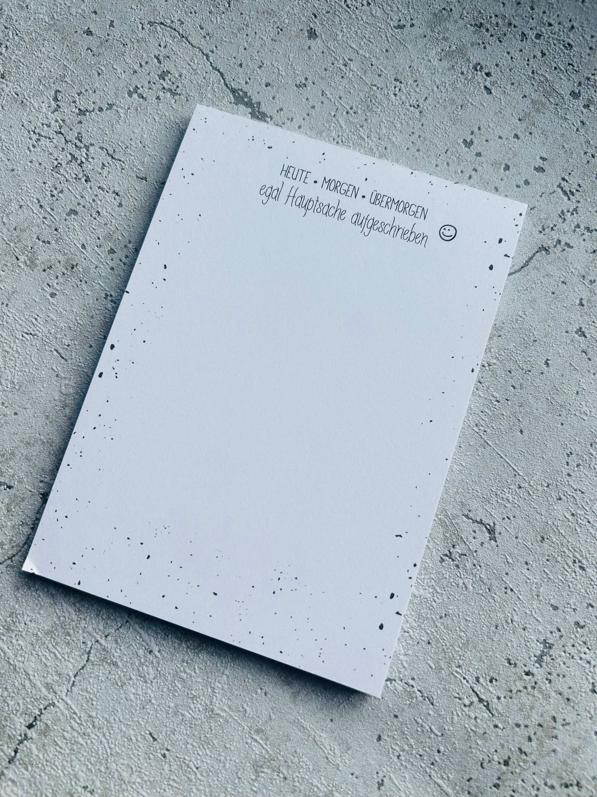 Notizblock • black & white • Eigenproduktion