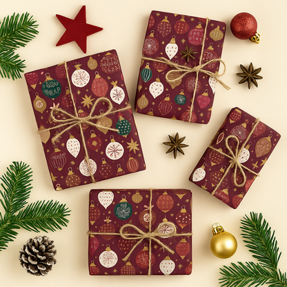 Seidenpapier Christmas Kugeln Weihnachten