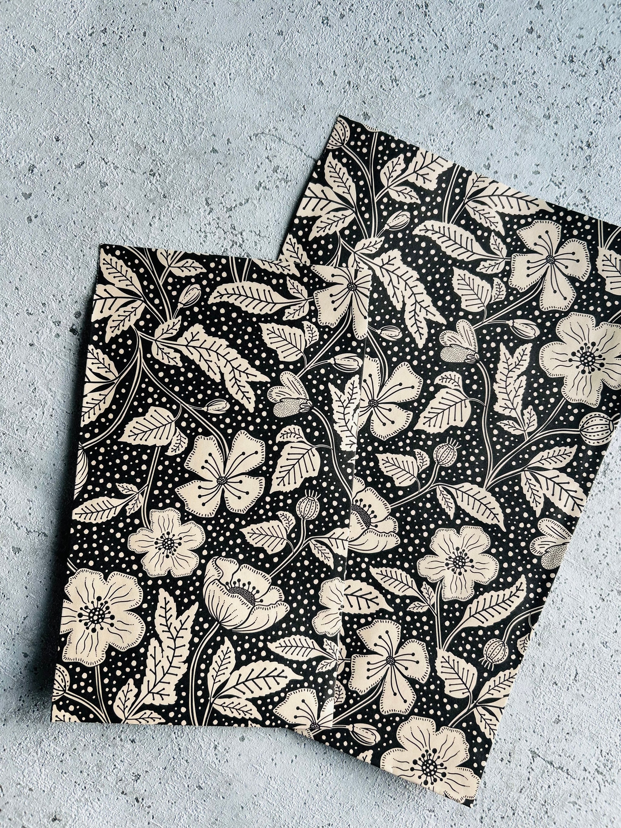 Papier Taschen  • Frühling Blumen •10 Stk