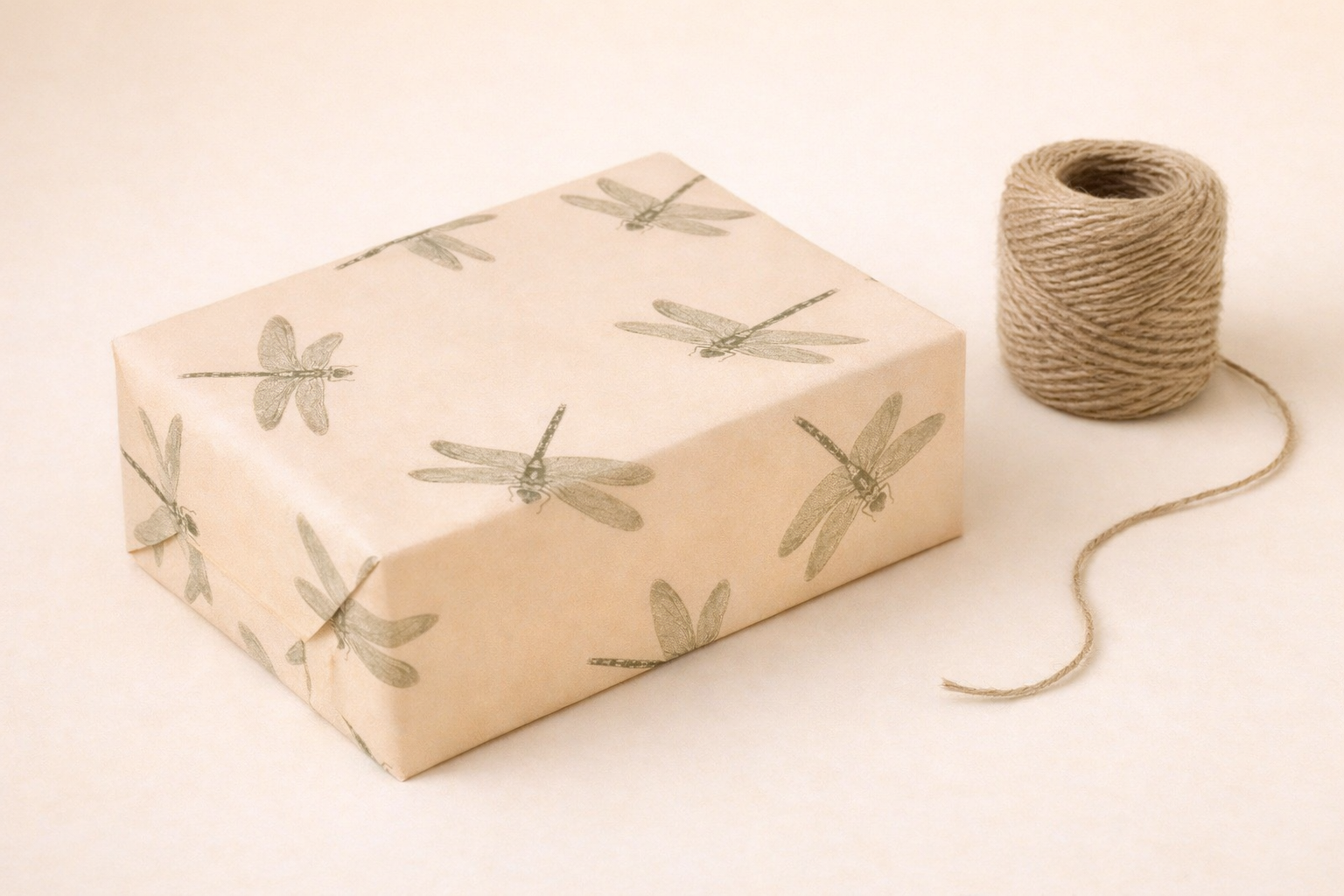 Seidenpapier Libellen orange Design