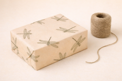 Seidenpapier Libellen orange Design