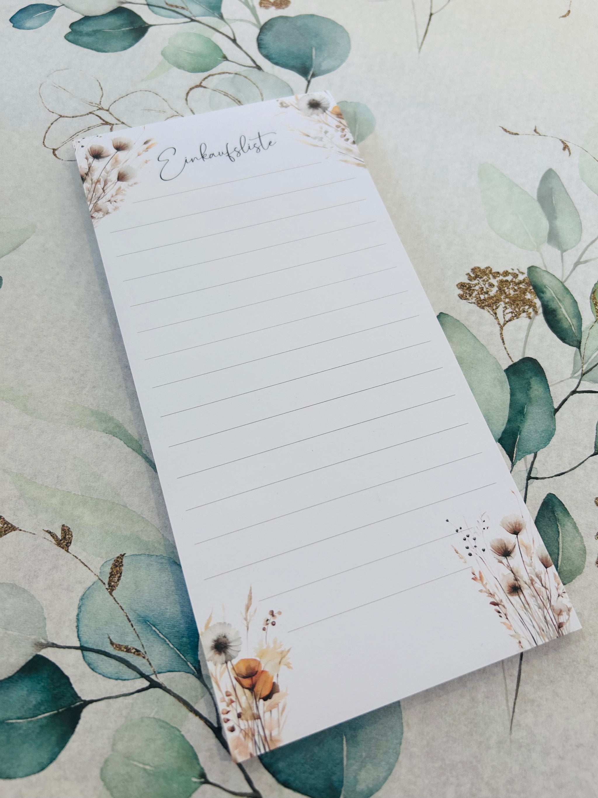 Notizblock Einkaufsliste • boho • Eigenproduktion