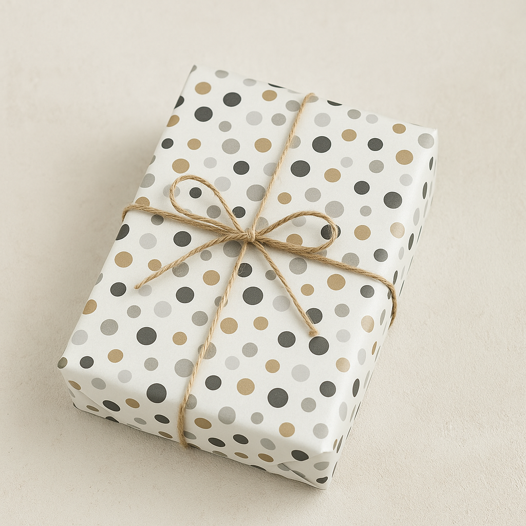 Seidenpapier  Goldene Punkte