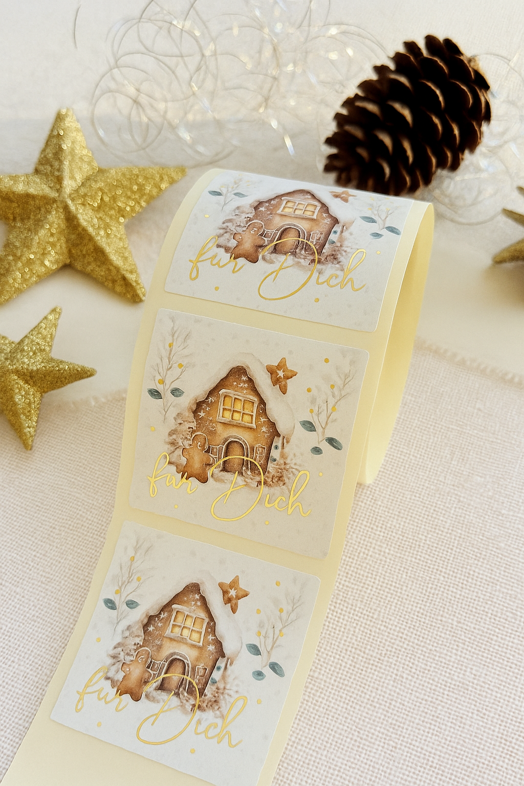 Sticker • vintage boho christmas • Eigenproduktion 10 Stk