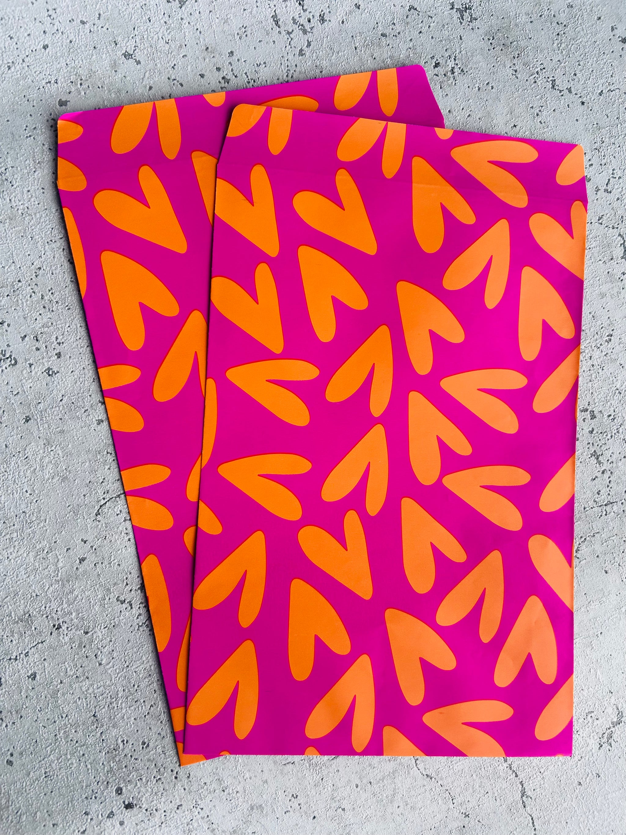 Papier Taschen • HEARTS PINK • 10 Stk