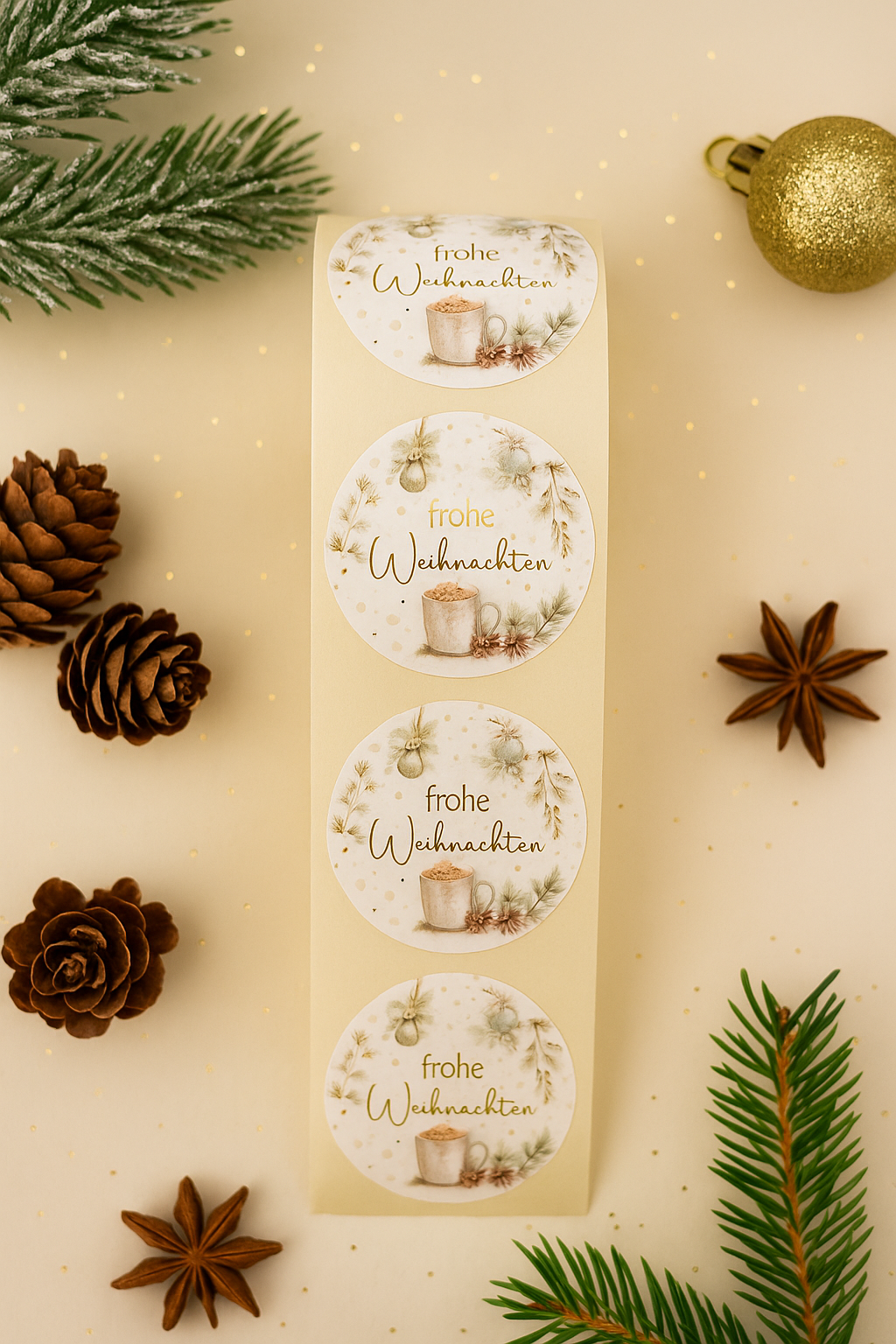 Sticker • Vintage Christmas • Eigenproduktion 10 Stk