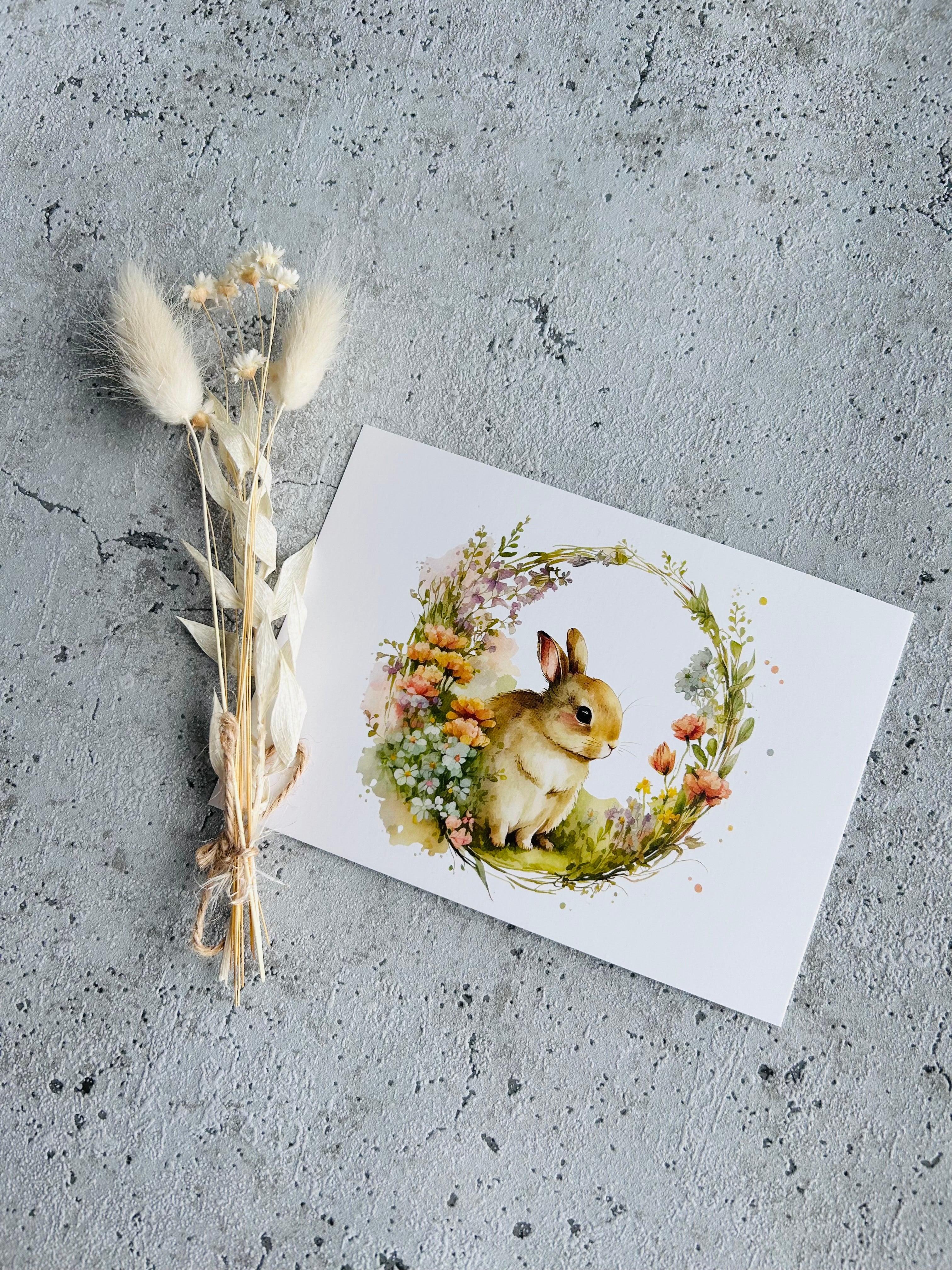 Osterkarte  • BOHO Loop Ostern • Aquarell