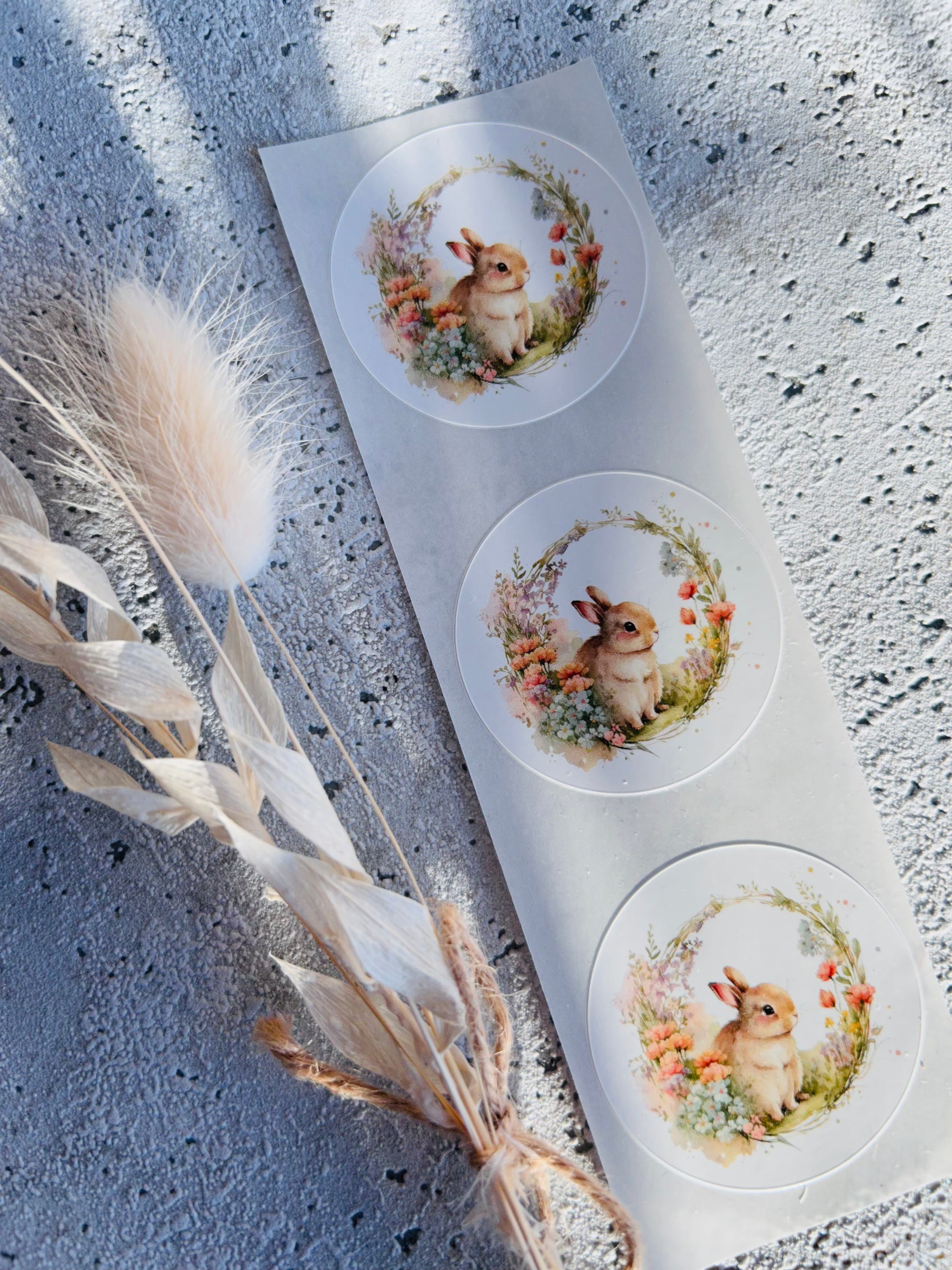 Sticker boho Aquarell Hase 10 Stk.