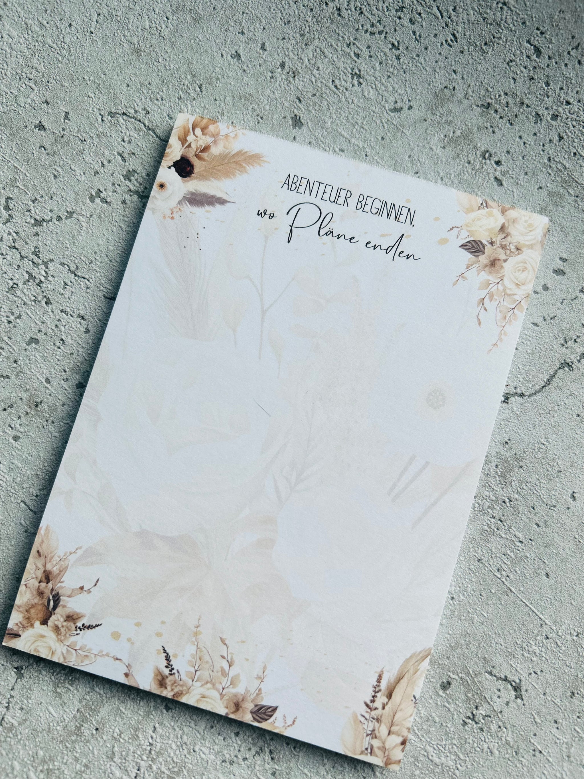 Notizblock • BOHO Flower • Eigenproduktion