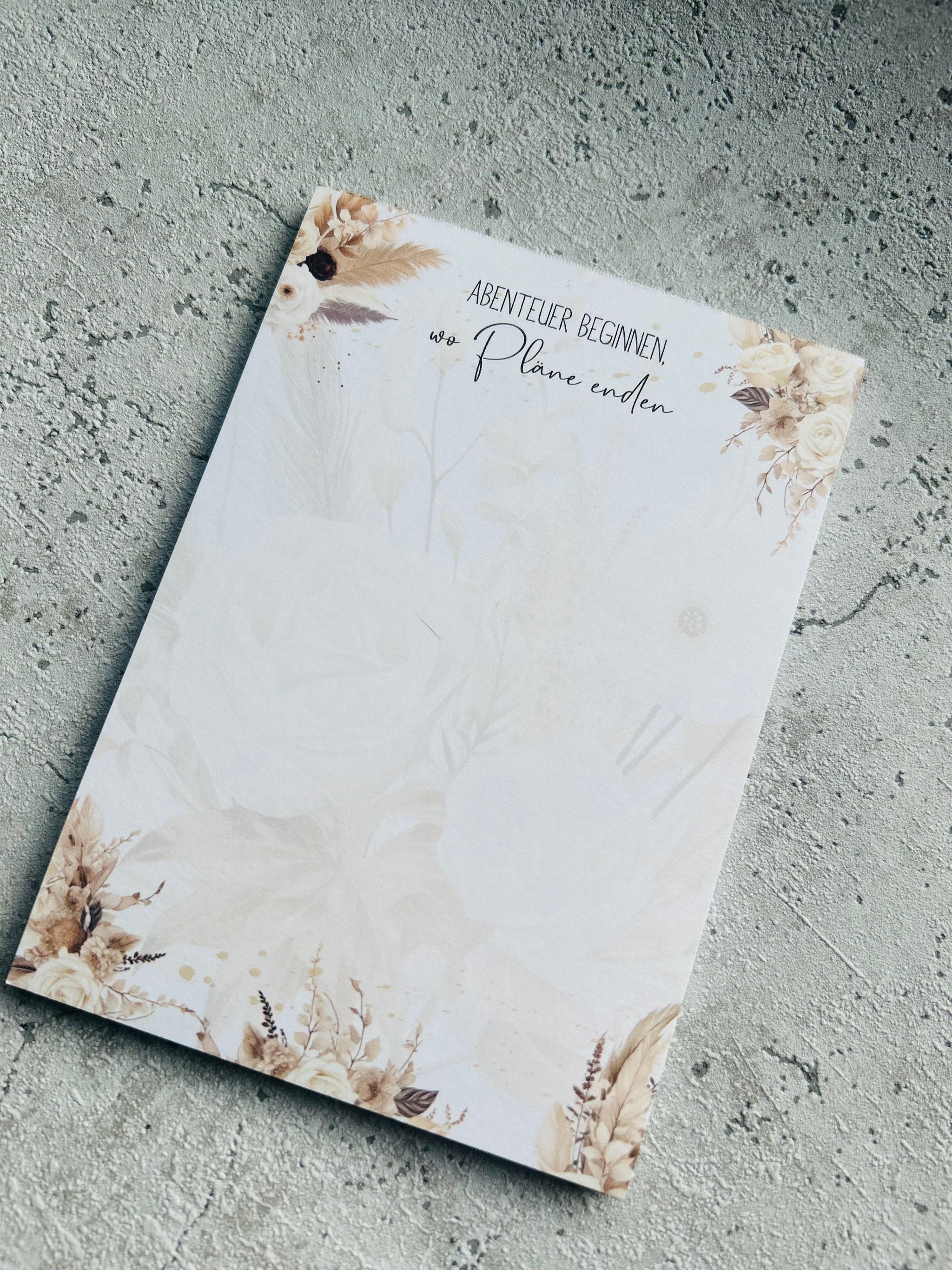 Notizblock • BOHO Flower • Eigenproduktion