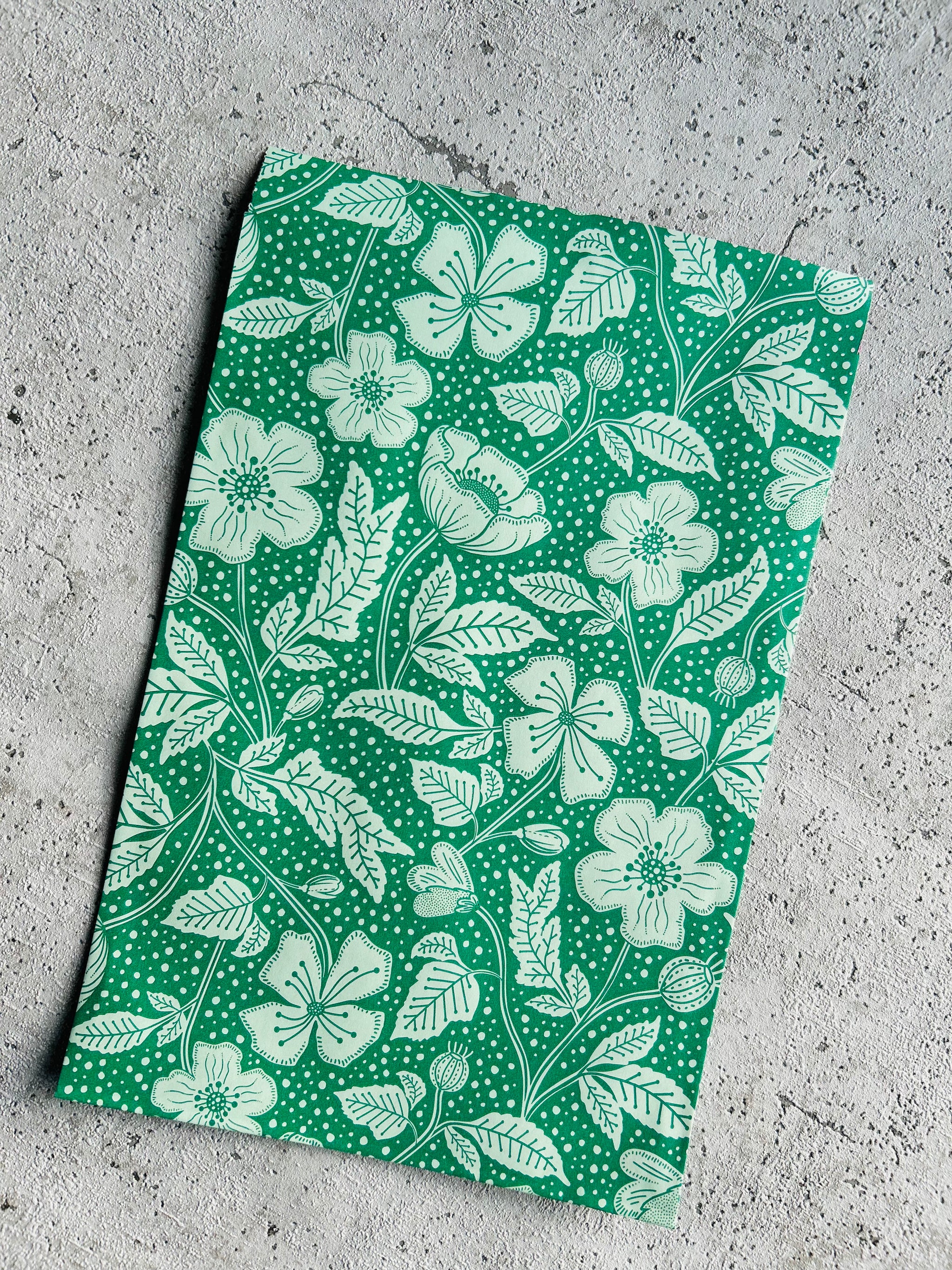 Papier Taschen  •FrühlingBlumen grün • 10 Stk