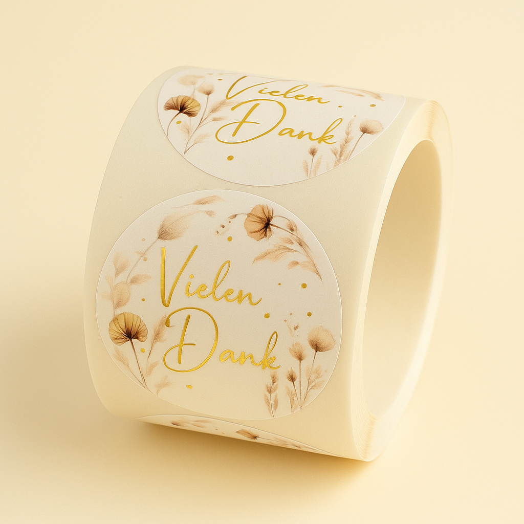 Sticker • Vintage Boho vielen Dank • 10 Stk