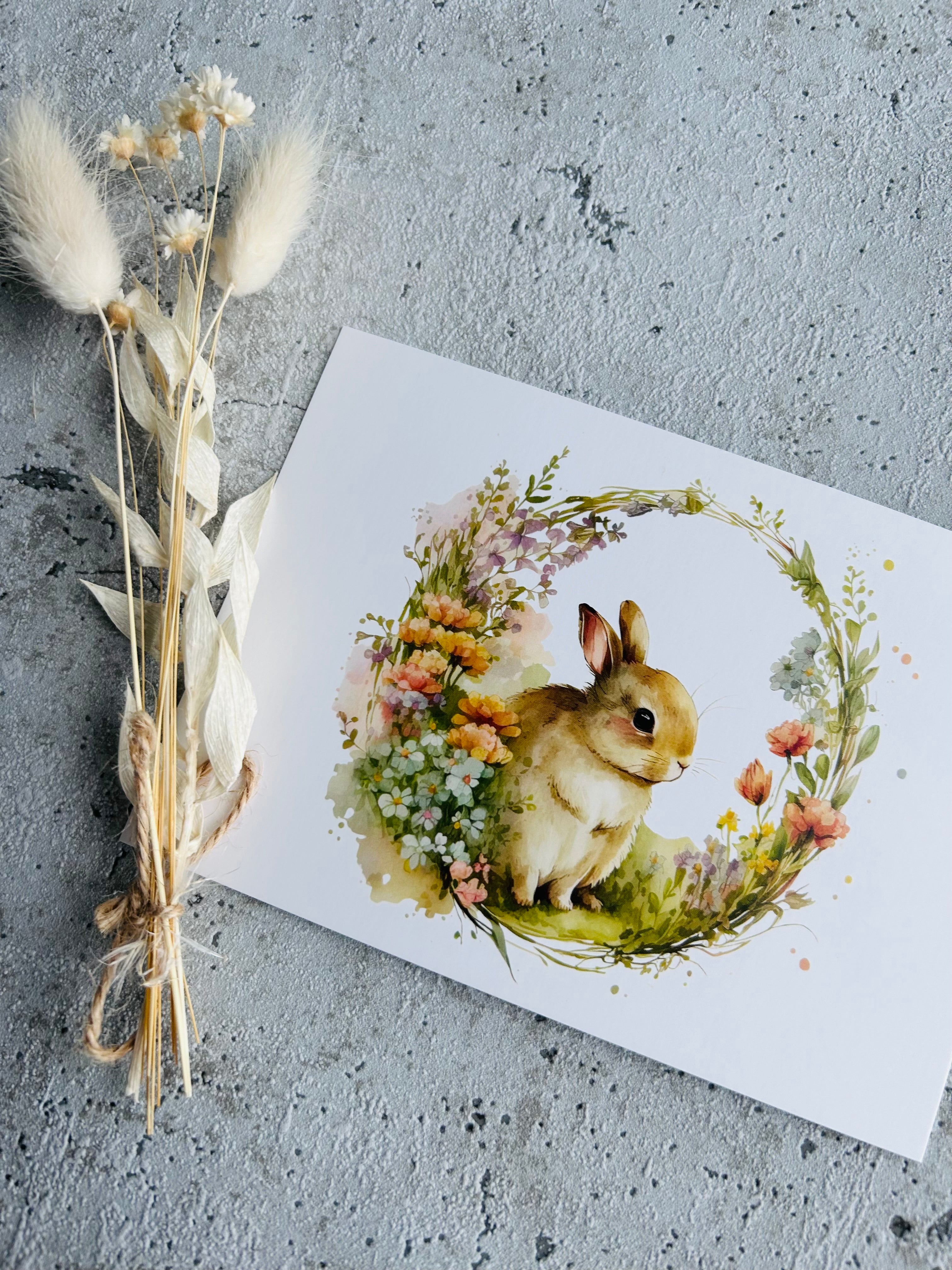 Osterkarte  • BOHO Loop Ostern • Aquarell