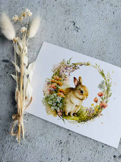 Osterkarte  • BOHO Loop Ostern • Aquarell