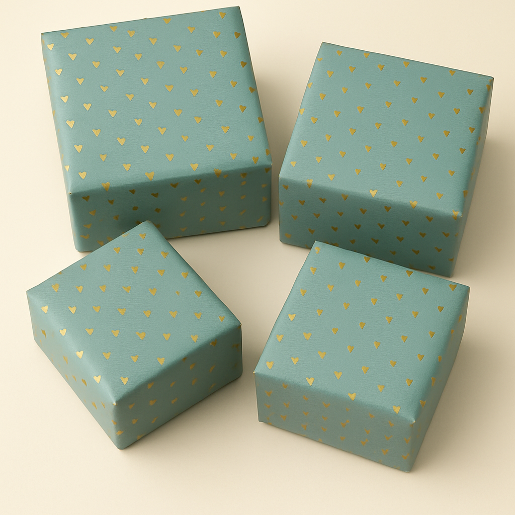 Seidenpapier •ice blue• Herzchen