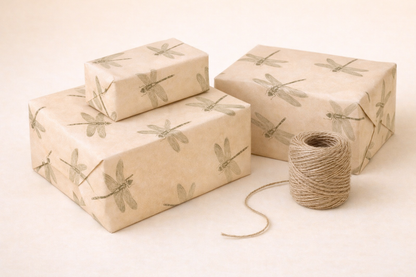 Seidenpapier Libellen orange Design