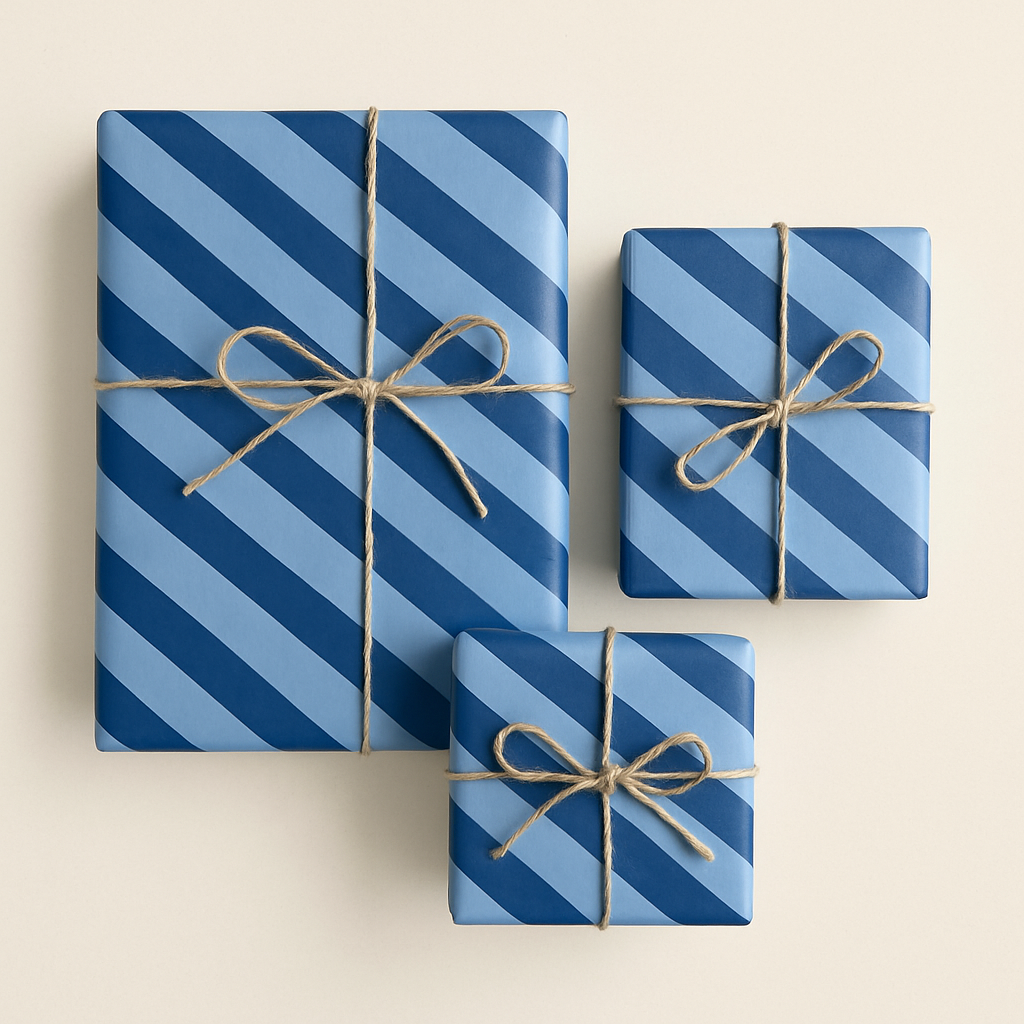 Seidenpapier STRIPES blue