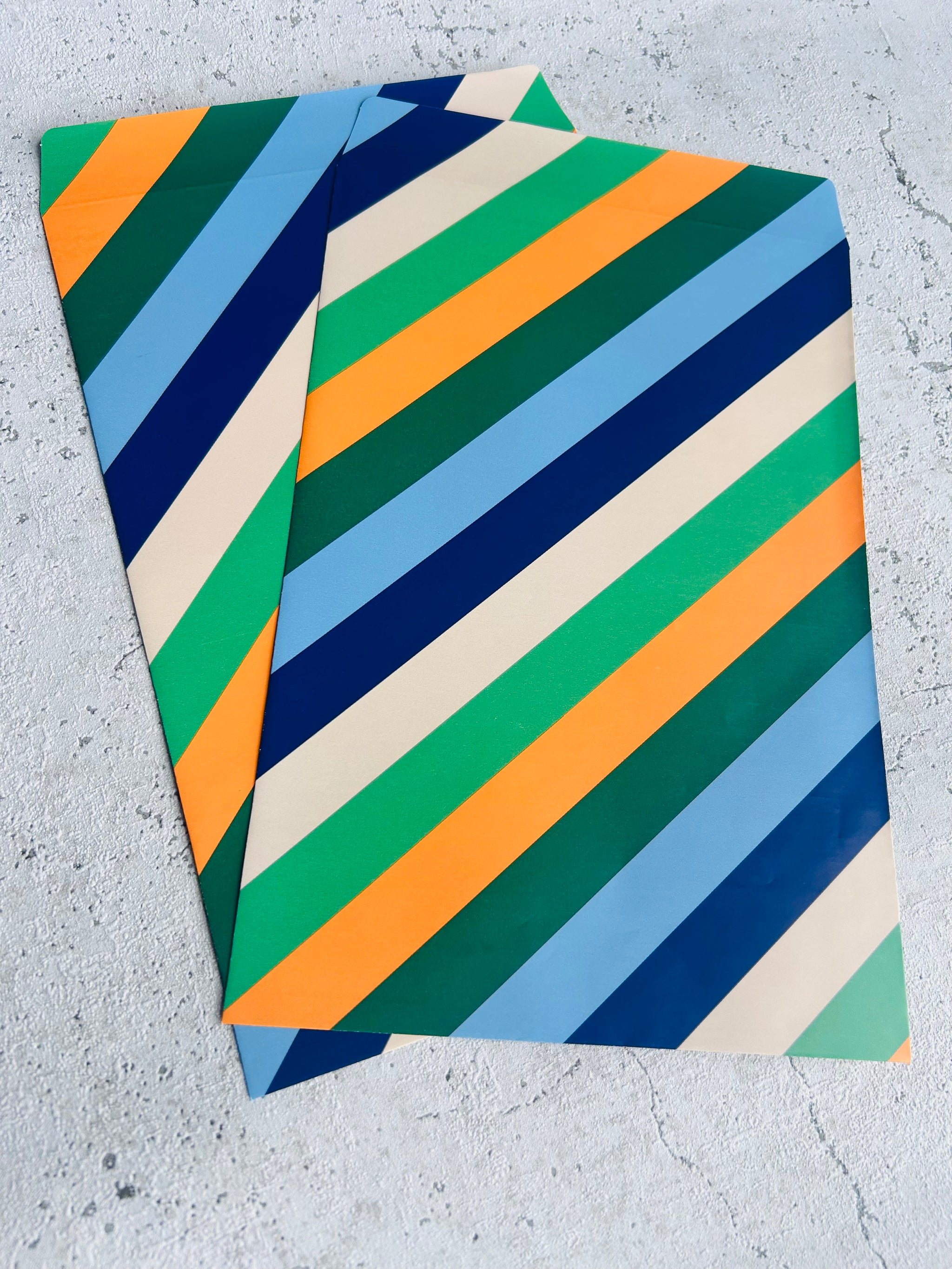 Papier Taschen • STRIPES BLUE • 10 Stk