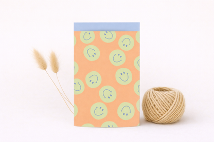 Papier Taschen  • Smileys orange •10 Stk