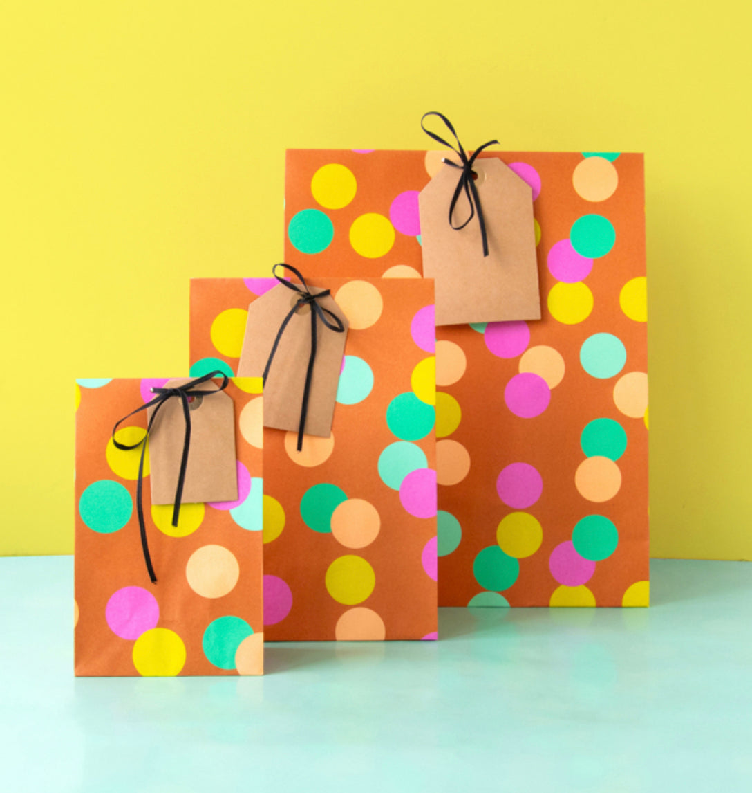 Blockbodenbeutel Konfetti