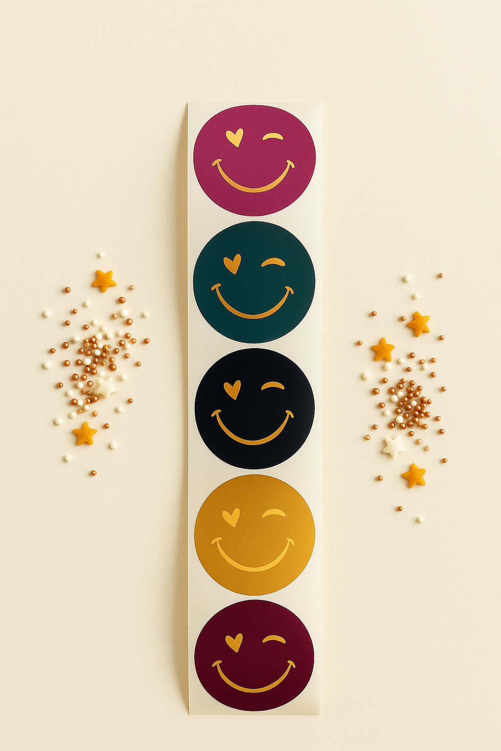 Sticker  •SMILEYS gemischt •  10 Stk