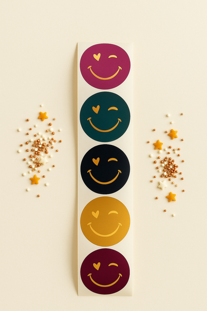 Sticker  •SMILEYS gemischt •  10 Stk