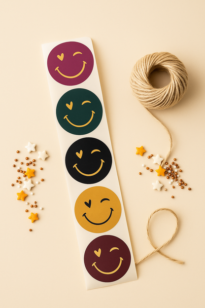 Sticker  •SMILEYS gemischt •  10 Stk