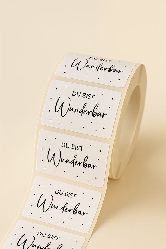 Sticker  • black & white • Du bist wunderbar 10 Stk