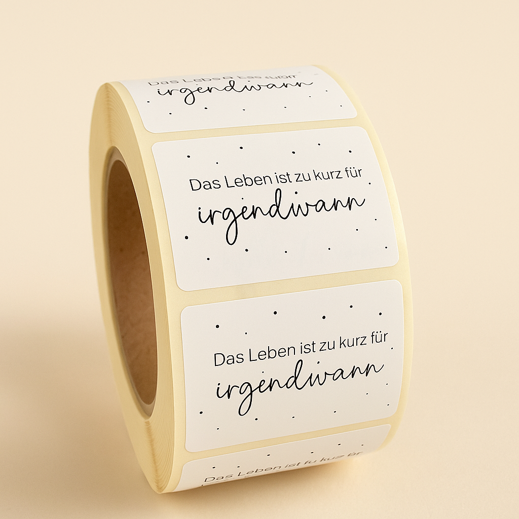 Sticker  • black & white • irgendwann 10 Stk