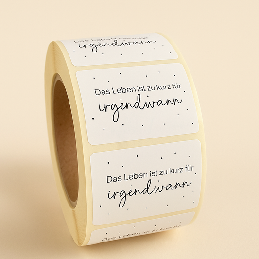 Sticker  • black & white • irgendwann 10 Stk