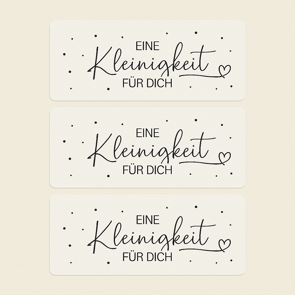 Sticker  • black & white • eine Kleinigkeit für dich 10 Stk