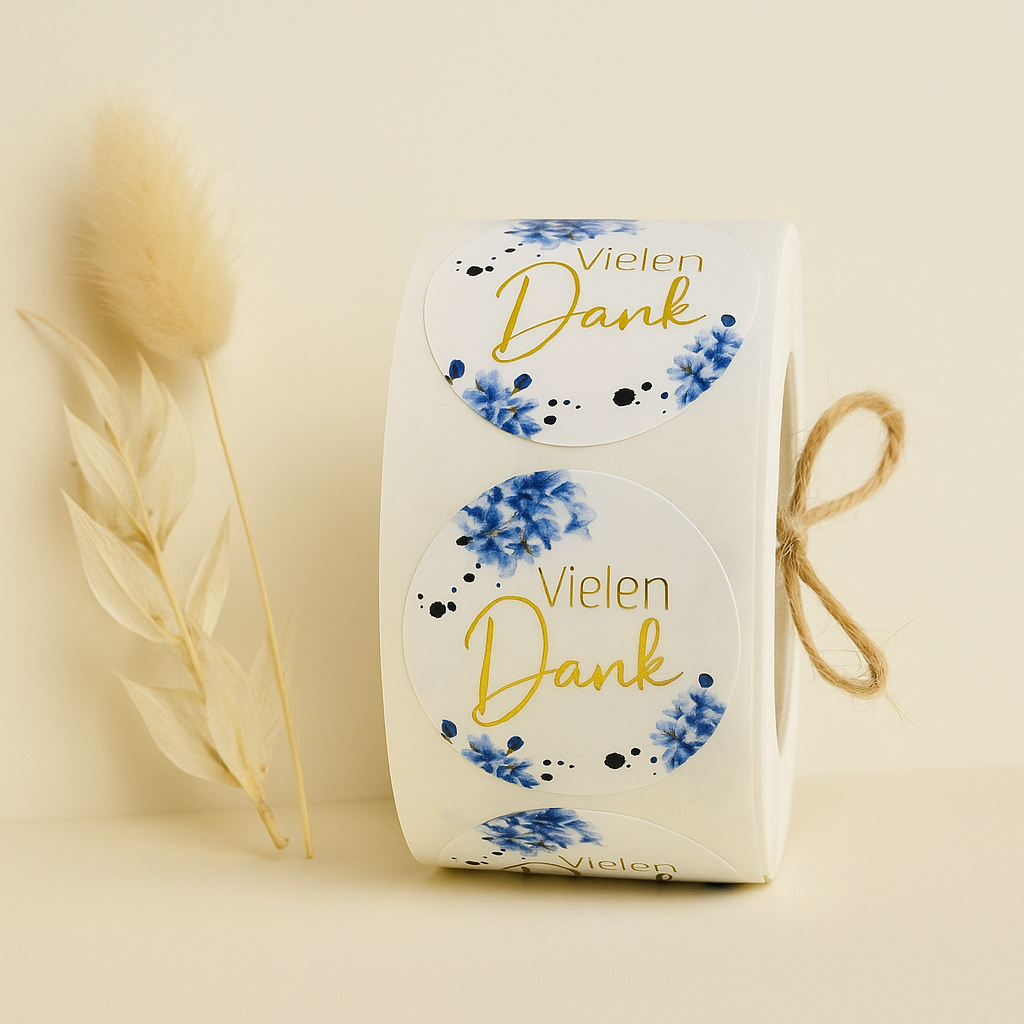 Sticker • Spring Flowers vielen Dank • 10 Stk