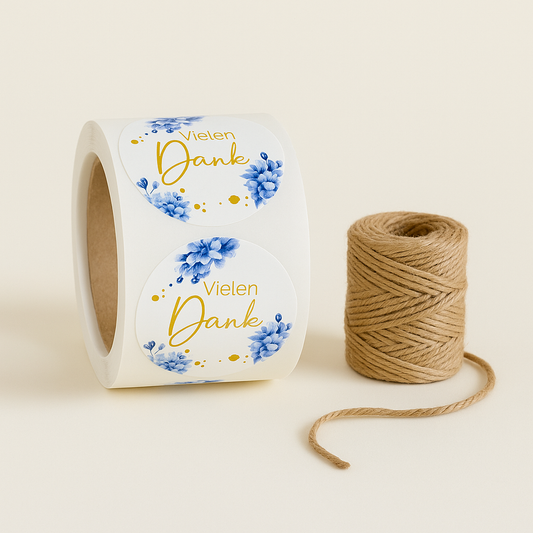 Sticker • Spring Flowers vielen Dank • 10 Stk