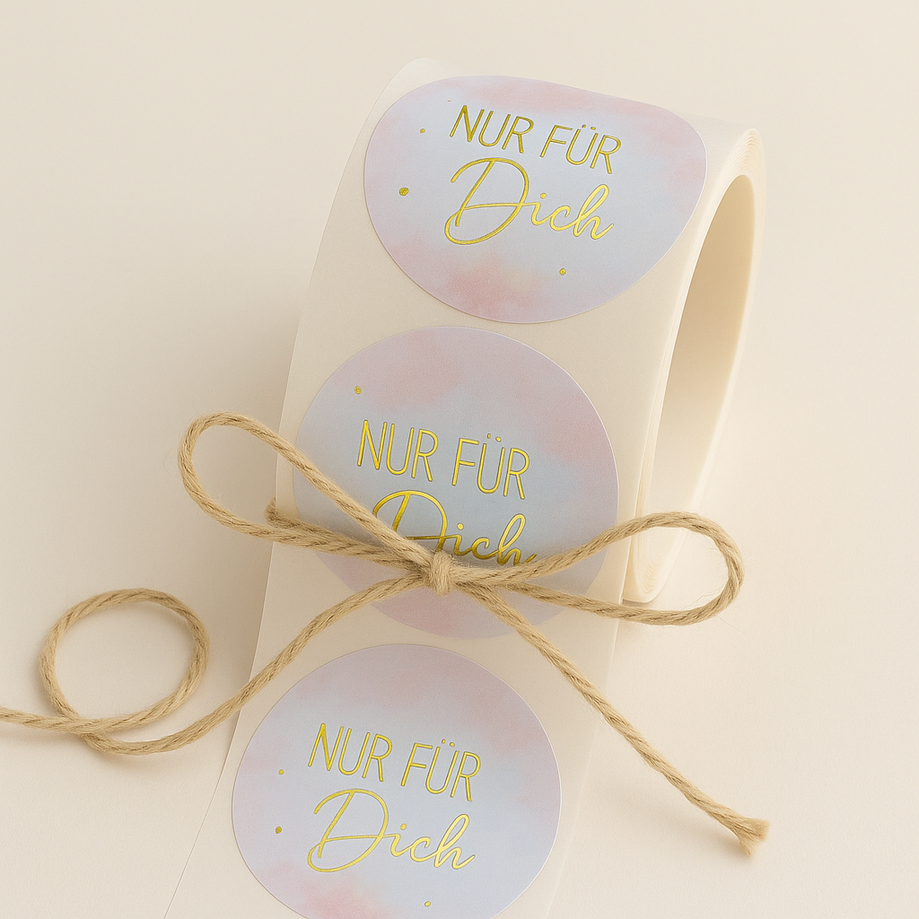 Sticker • Nur für dich rosa • 10 Stk