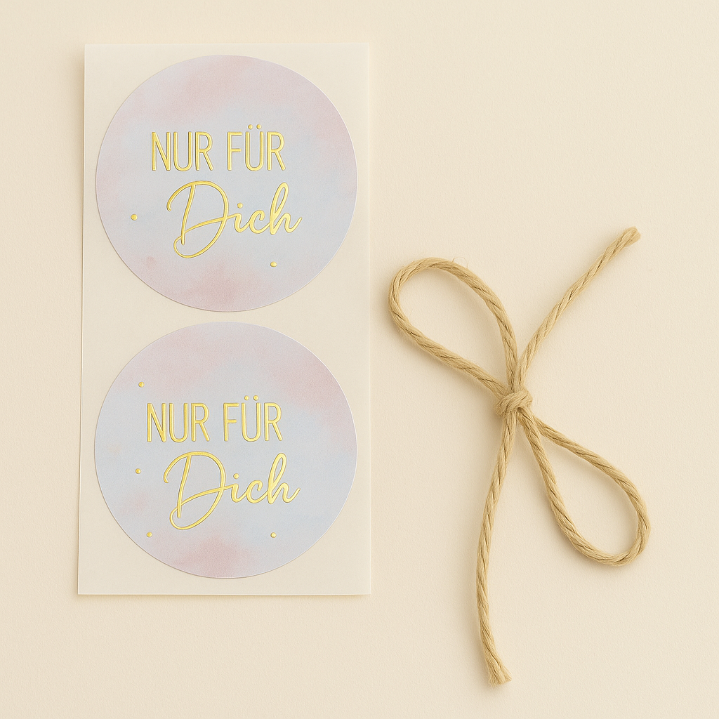 Sticker • Nur für dich rosa • 10 Stk