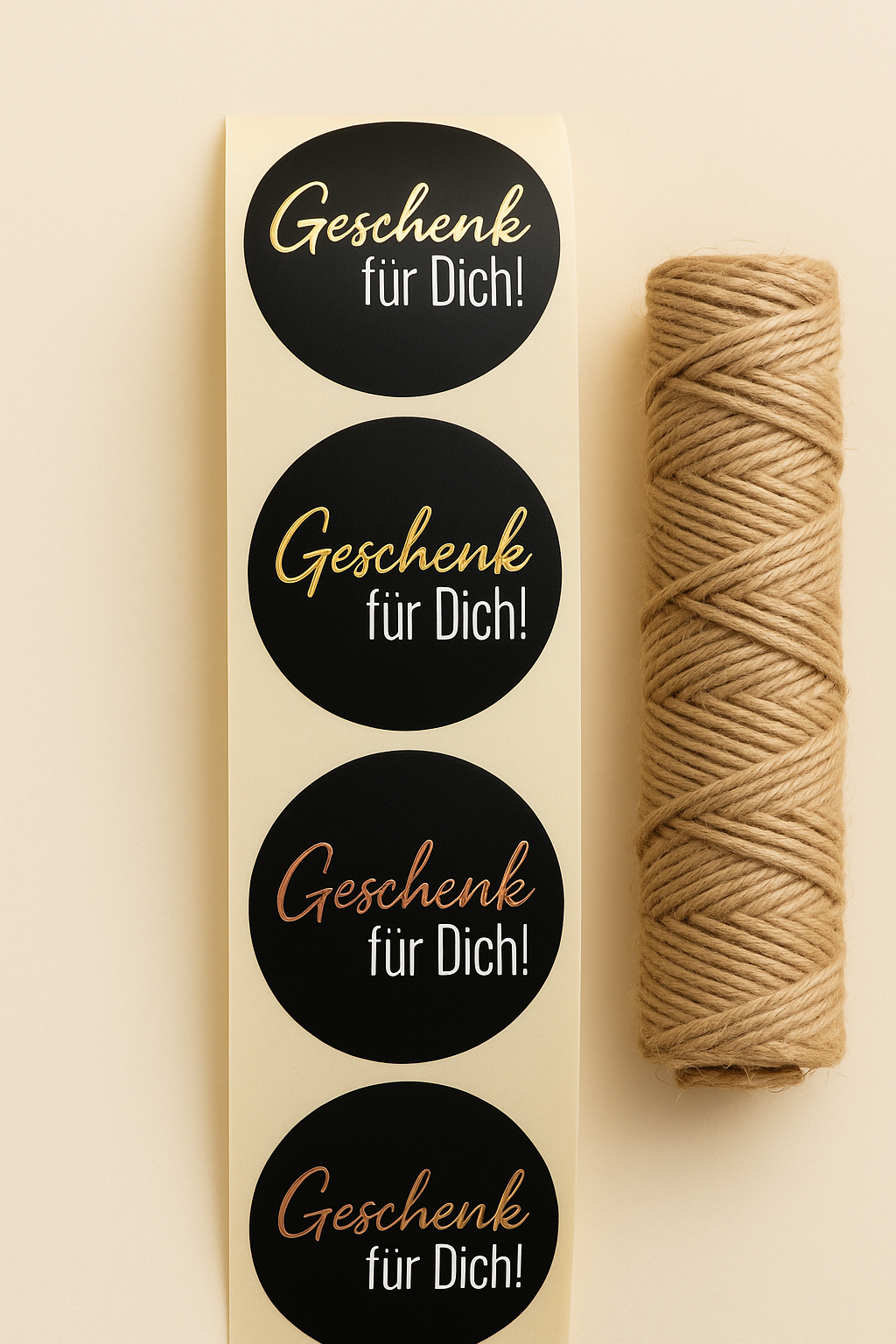 Sticker • Geschenk für dich • 10 Stk Goldveredlung