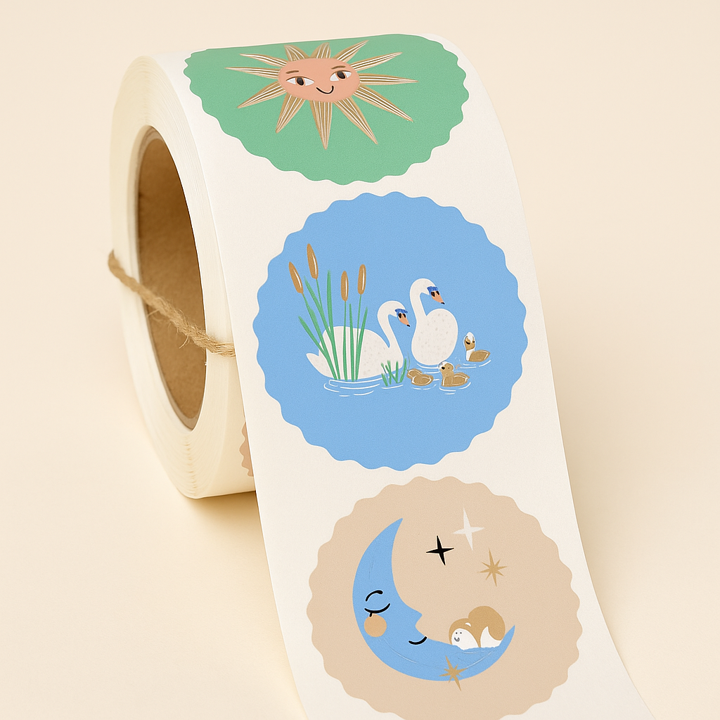 Sticker Kinder gemischt Gold 10 Stk.