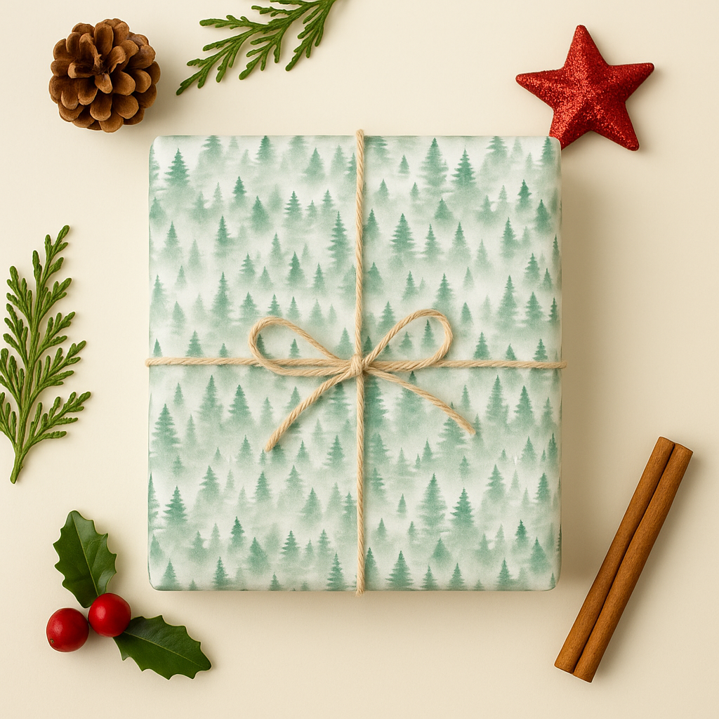 Seidenpapier Tannenbaum grün