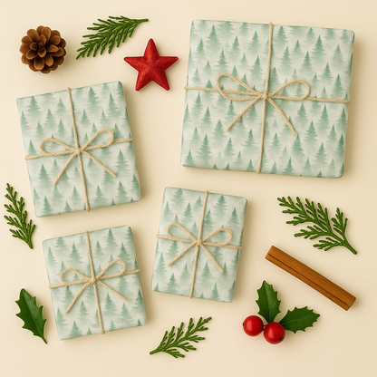 Seidenpapier Tannenbaum grün